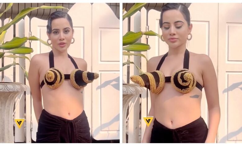 उर्फी को लगी अजब-गजब गर्मी, फल को खाने के बजाए ब्रा बनाकर चिपका लिया सीने से, झलकता दिखा प्राइवेट अंग, देखें वीडियों…