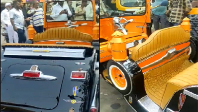 कबाड़ से जुगाड़: ऑटो रिक्शा को बना दिया लग्जरी कार, देखने वालों का भी चकराया माथा, VIDEO में देखें अद्भुत कलाकारी