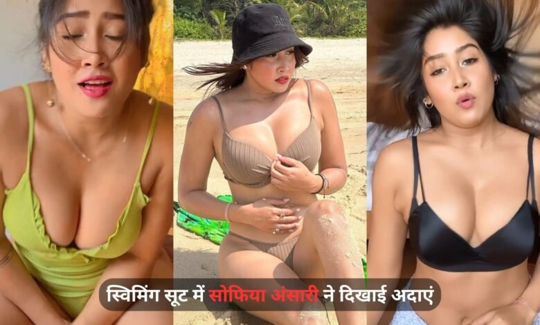 स्विमिंग सूट में Sofia Ansari ने दिखाई अदाएं, Video देख दिल धड़कने हो जाएंगी तेज