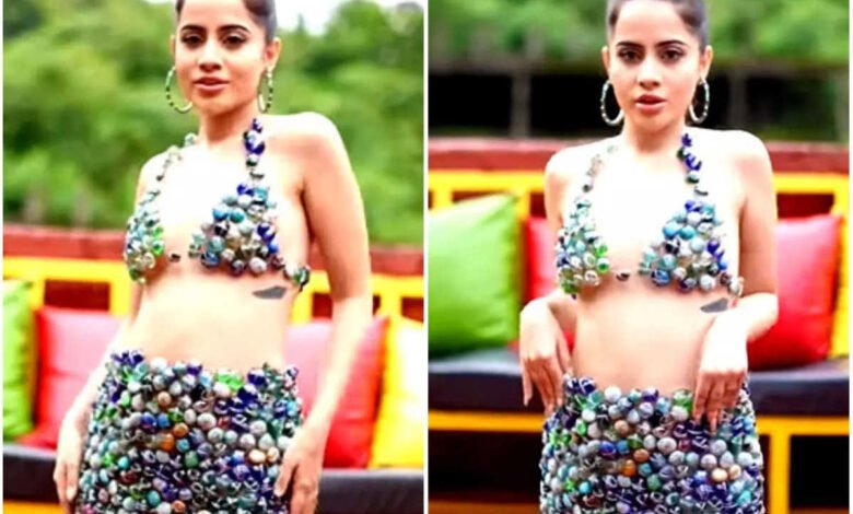 पत्थरों से बनी अनोखी ड्रेस में Urfi Javed आई नज़र, यूजर्स ने देख कहा इसको पत्थर से मारना चाहिए
