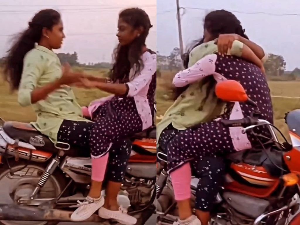 Bike Stunt Video : बाइक पर स्टंट करते-करते एक दूसरे Kiss करने लगी लड़कियां, बोली- खुल्लम-खुल्लम प्यार करेंगे हम दोनों, देखें वीडियों…