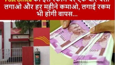 Post Office की इस स्कीम पर एक बार पैसा लगाओ और हर महीने कमाओ, लगाई रकम भी होगी वापस