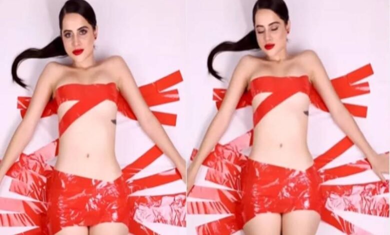 Urfi Javed की ब्रा पर अटकी सबकी निगाहें, निकलता दिखा कुछ ऐसा