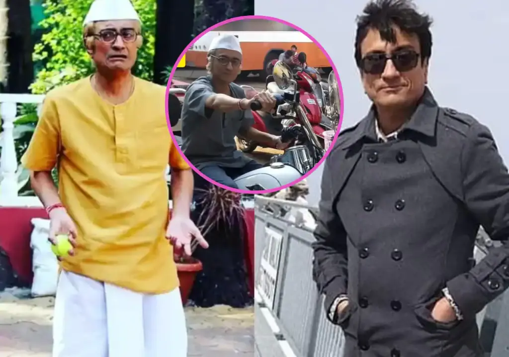 TMKOC Shocking! चम्पकलाल गड़ा यानि Amit Bhatt दिखे बुलेट चलाते हुए, फैंस को यकीन नहीं हो रहा ये जेठालाल के बापूजी ही है